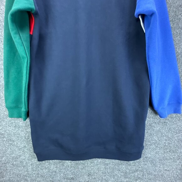 Y2K Tommy Hilfiger Sweatshirt Dress Womens Medium Sporty Colorblock Pullover‎ - Picture 7 of 16